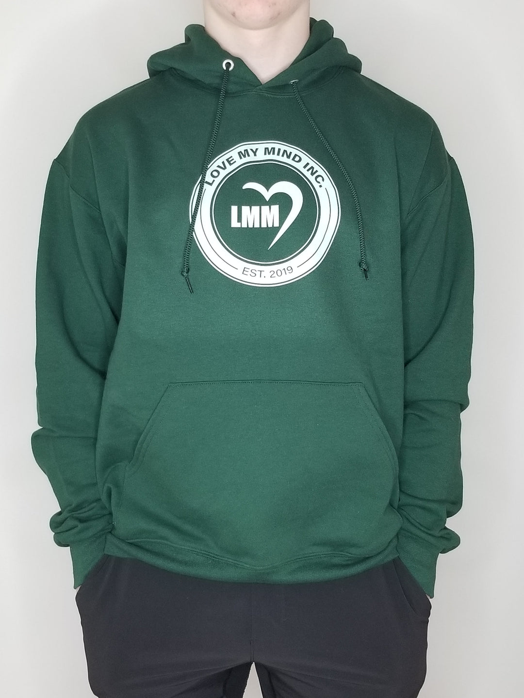 Classic LMM Badge Hooded Sweatshirt - Forest Green