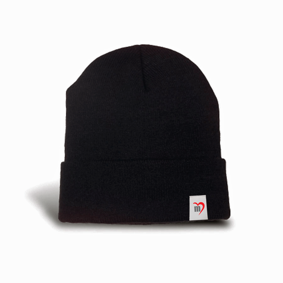 Love My Toque Westport Jersey Knit Solid With Cuff Black