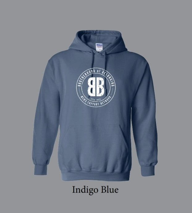Heavy Blend Hoodie - Brotherhood of Belonging - Indigo Blue