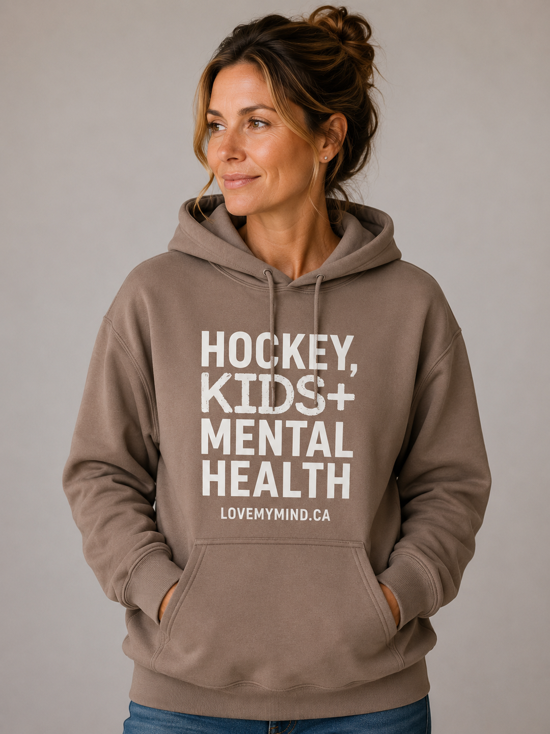 Unisex Softstyle® Midweight Hooded Sweatshirt - Brown Savana