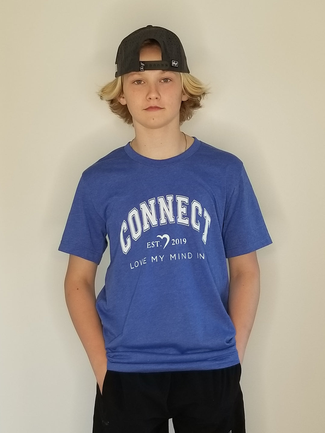 Unisex CONNECT T-shirt - Heather Columbia Blue