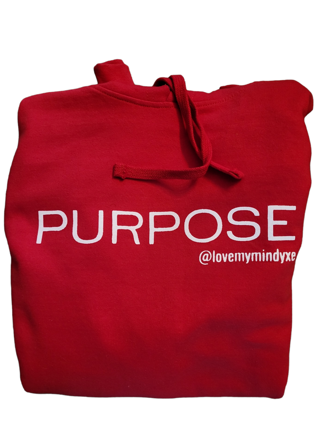 Adult Hooded Sweatshirt - PURPOSE @lovemymind - Red
